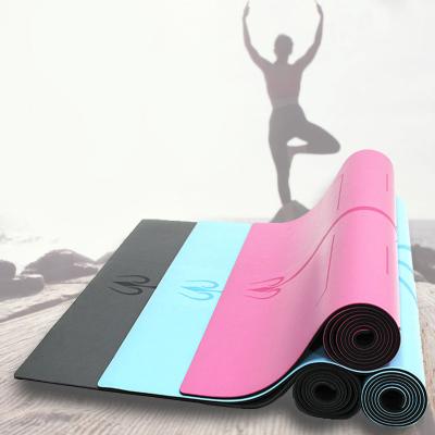 China Yoga Pilate Exercise Made In China High Quality PU Customized Logo Print Yoga Natural Rubber Yoga Mat for sale