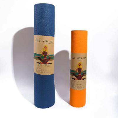 China Yoga Pilate Exercise Mat High Quality 6MM Color Printing Eco-Friendly Custom Folding Yoga Pad Durable Yoga Mat for sale