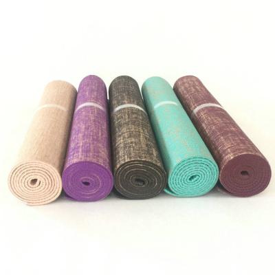 China Yoga Pilate exercise wholesales yoga mat eco-friendly yoga mat canvas yoga mat for sale