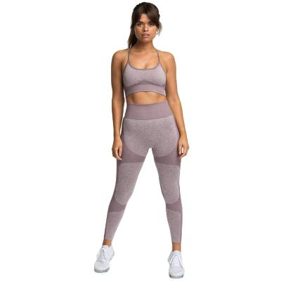 China Breathable Yoga Set Women Gym High Print Bra And Seamless Breathable Yoga Leggings Fitness Sport Wear for sale