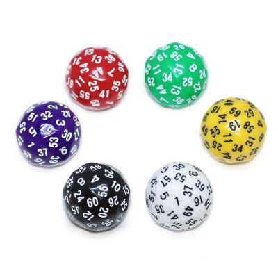 China DND Games Customized 35mm 60 Sided Acrylic Multi Sided Game Dies for sale