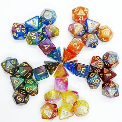 China DND Games Customized Digital DND Game High Quality Engraved Color Resin Dies Set for sale