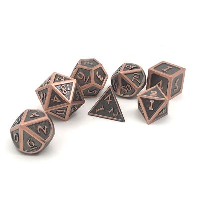 China Chinese DND Games Factory Custom Colorful Decorate Logo Game Dice Engraved Custom Made High Quality for sale