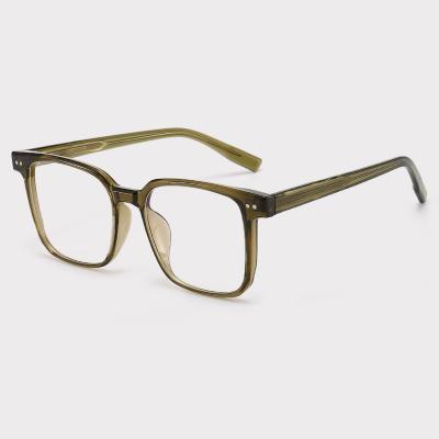 China Retro Square TR 90 ew Comfortable Fashion Mens Eyewear Optical Frames Custom OEM TR90 Glasses for sale