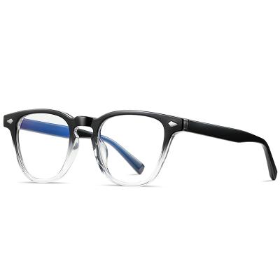 China Comfortable Wholesale Eyeglass New Style TR+CP Frames Anti Blue Light Computer Glasses for sale