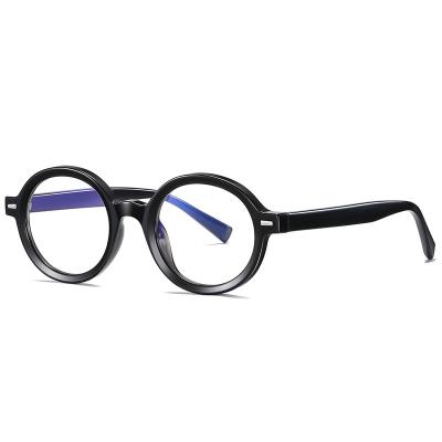 China Wholesale Eyewear TR90 Round Glasses Women Comfortable Round Optical Glasses Frames Clear Lenses for sale