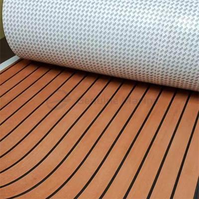 China Modern Ocean River Technology Color Could Be Options Used In Boat Boat Teak Wood Flooring EVA Decking for sale