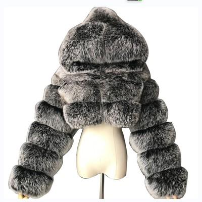 China Winter fashionable warmth Anti-wrinkle (RTS 2.5) QYXLM thick fox fur coat women for sale