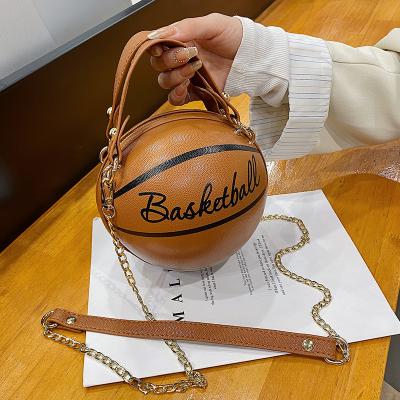 China 0.5) 13*10*16CM Popular Fashion Women Basketball Handbags Bags (For Ladies Pinch Purse for sale