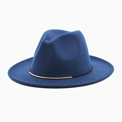 China Retro Tide Male British Female Top Ladies F14 Jazz F14 Wool Felted Hat Character (RTS 3.5) Harajuku Style Unisex Hat for sale