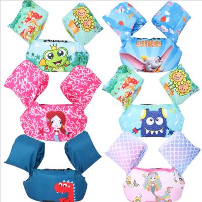 China Oxford Cloth Baby Float Suit Infant Swim Neoprene Printing Life Vest Inflation Jacket Arm Circle For Kid for sale