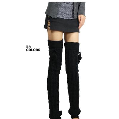 China Keep Warm Winter Socks Women Long Over The Knee High Knee Boot Socks Leg High Socks Knitted Leg Warmer 200g for sale