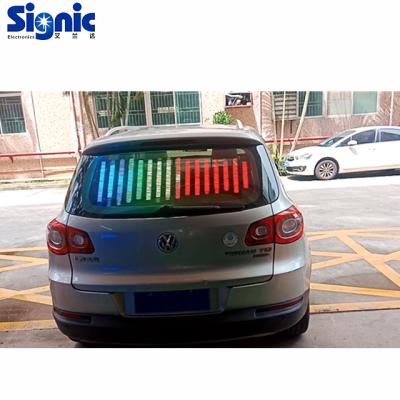 China Car Window Led Screen Transparent Car Rear Window Led Display Rear Window Screen For Car High Brightness for sale