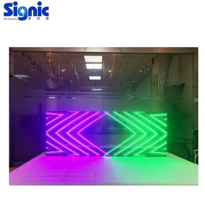 China Car window led screen car window display led rear window car display high brightness transparent rear window screen for sale