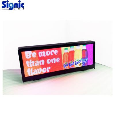 China Outdoor Advertising P3.33 Outdoor Radio Led Taxi Top Light Box For Mobile Advertising for sale