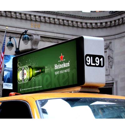 China New Outdoor Advertising LED Display Billboard P3 Outdoor Advertising Taxi Top LED for sale