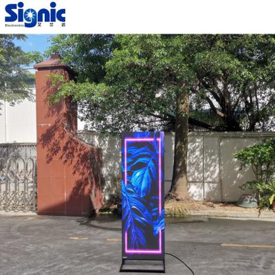 China Oudoor controller easy operation full color high resolution waterproof super slim wifi outdoor digital led poster for sale