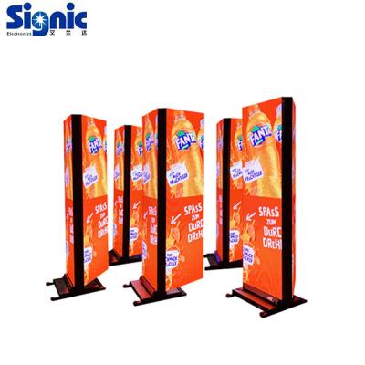 China Full Color Indoor Advertising P3 Side Double LED Display Indoor Advertising Commercial Free Standing Digital LED Display Poster for sale