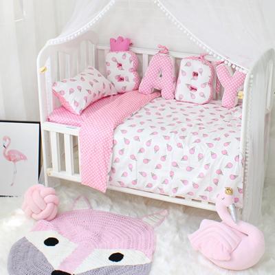 China 3 Pieces Nondisposable Custom Luxury Baby Bedding Set Sheet Bumper Set 100% Cotton Baby Bedding for sale