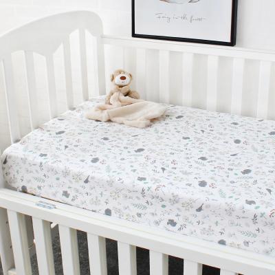 China Wholesale Custom Breathable Muslin Cotton Crib Sheet Organic 100% Baby Bedding Skin-friendly Soft for sale