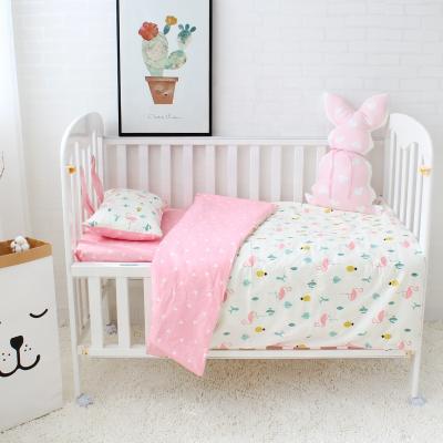 China Latest Custom Super Soft Nondisposable Cotton Newborn Baby Bedding Comforter 3 Picture Set 100% Newborn Design for sale