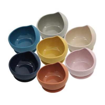 China Food Grade Silicone Free PVC Baby Feeding Suction Bowl for sale