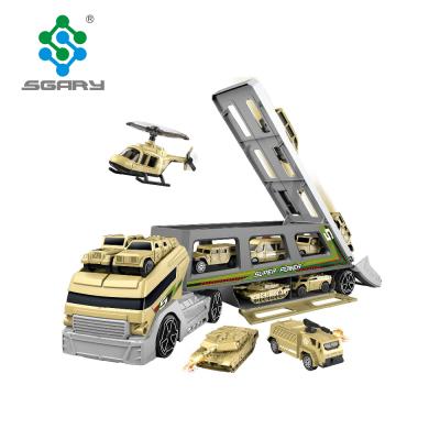 China Wholesale Toy Container Carrier Military Truck Model 45.5*26.5*8.5cm for sale