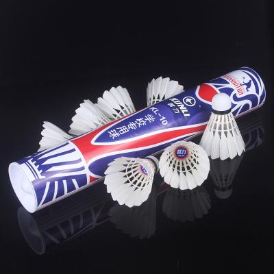 China Trainning Badminton Shuttlecock Kunli KL-10 Duck Feather Shuttlecocks To Shape Shuttle Cock Badminton Super Durable Ball for sale