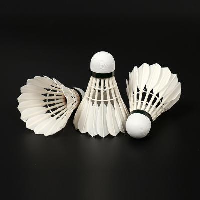 China High Quality Competition Badminton Shuttlecock Goose Feather Shuttlecocks For Competition Shuttle Rooster OEM Super Durable Badminton Ball for sale