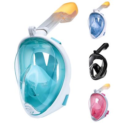 China Hot Selling Snorkeling Full Face Panoramic Viewing 180 Anti Fog Snorkeling Mask Set Scuba Diving Equipment FM102 for sale