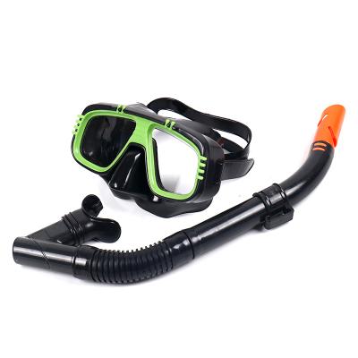 China Wholesale PVC+PC+ABS Snorkel Mask Set Snorkeling Equipment Diving Glass Mask Diving Set For Adult And Kids for sale