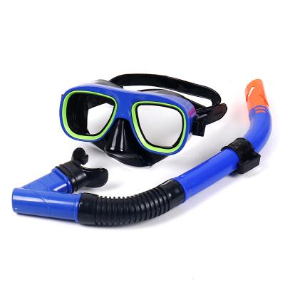 China Wholesale PVC+PC+ABS Snorkel Mask Set Snorkeling Equipment Diving Glass Mask Diving Set For Adult And Kids for sale