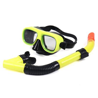 China Wholesale Custom PVC+PC+ABS Snorkel Mask Set Snorkeling Equipment Diving Glass Mask Diving Set For Adult And Kids for sale