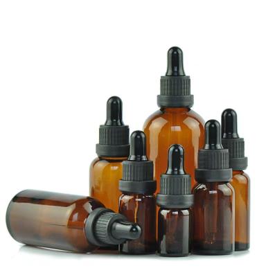 China High Quality Cosmetic 5ml 10ml 15ml 20ml 30ml 50ml 100ml Amber Glass Serum Dropper Bottles For Sale for sale