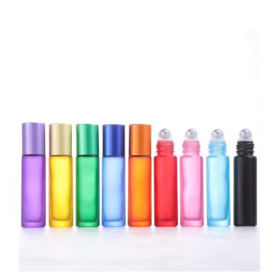 China Luxury Cosmetic Packaging 3ml 5ml 10ml 12ml Essential Oil Perfume Rollerball Glass Empty Bottle With Rollerball for sale