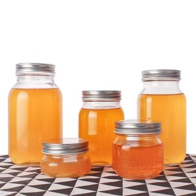 China Popular Clear Food Products 380ml 420ml 730ml Glass Containers Large Jelly Mason Jars In Bulk Sale for sale