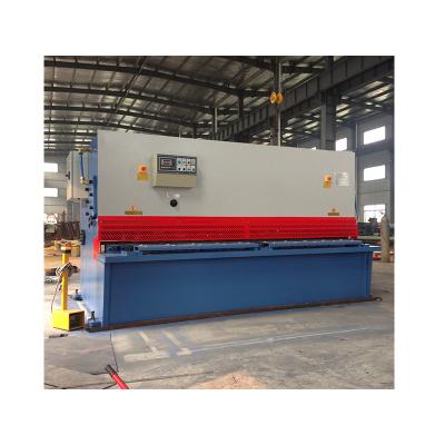 China Other Hydraulic Servo Veneer Machine QC12Y-10X4000 Guillotine Metal Shear Cutting Machine for sale