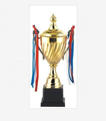 China Custom China Metal Gold Trophy Cups Empty Metal Award Sports Trophy For Souvenir Gift for sale