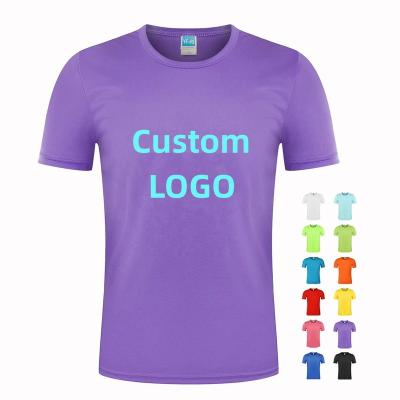 China Wholesale 100% Cheap Trend 2023 Custom Logo Anti-pilling Polyester New Women's T-shirt Selection Multicolor Casual Breathable for sale