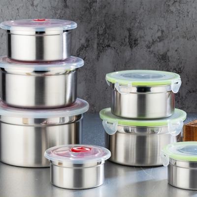 China High Quality Sustainable sus 304 Stainless Steel Portable Food Storage Container Airtight Storage Containers for sale