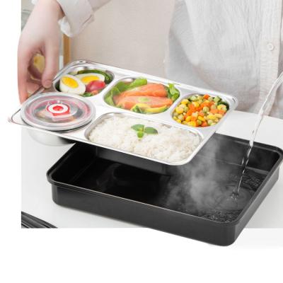 China Durable sus304 thermal insulation colorful lunch box stainless steel portable waterproof food storage boxes for sale