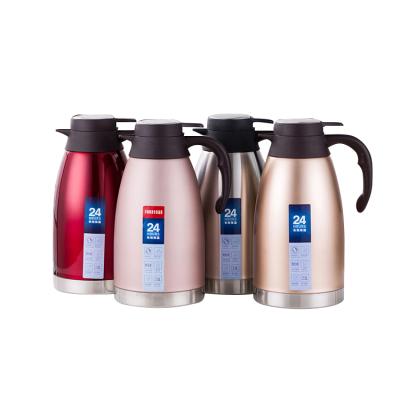 China Hot Selling PORTABLE Stainless Steel Spill Over Coffee Stainless Steel Water Jug Hot Water Insulated Pot Dispensing Kettle for sale