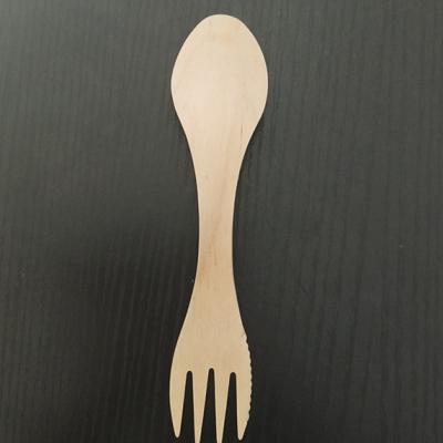 China Knife, fork and spoon stored three in disposable wooden tableware for sale