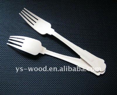 China Disposable Hot Sale Big Size Wooden Forks for sale