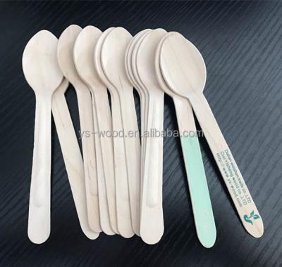 China Disposable Eco-friendly 160mm Wooden Spoon For Edible Cutlery for sale