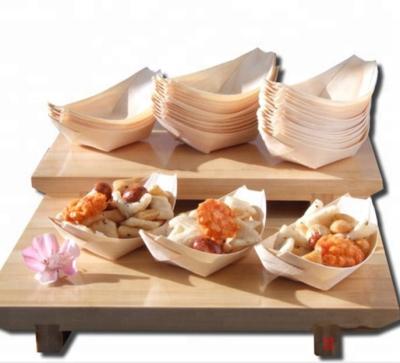 China Yisheng disposable wooden cheap boat used for takoyaki for food for sale