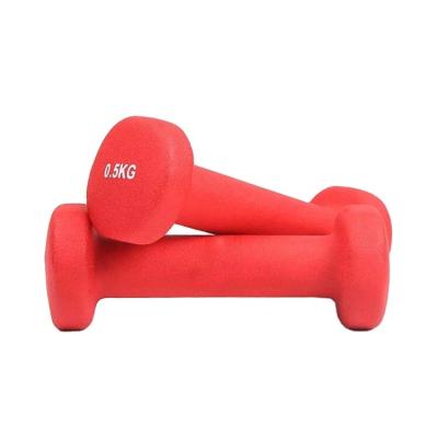 China Plastic Dip in Neoprene Wholesale Colored Vinyl Workout Gym Dumbbell Coated Hex Dumbbell for sale