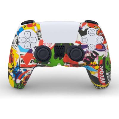 China PS4 Controller Decorative Strip Soft Silicone Gel Rubber Case Cover For Playstation 5 Controller PS5 Skin Protection Case ps5 gamepad for sale