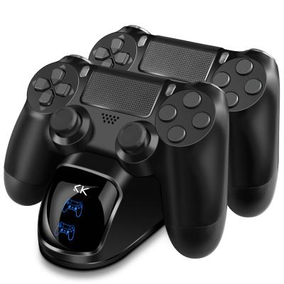 China Cost Effective LED INDECATOR Game Controller USB Fast Charging Station Charger Dock Charger For PS4 Pro Controller for sale