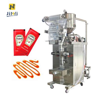 China Three Sides JINYI JYIII-S300 Automatic Ketchup Packing Machine / Mayonnaise Sauce Filling Machine for sale